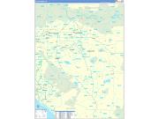 Inland Empire Metro Area Wall Map Basic Style 2022